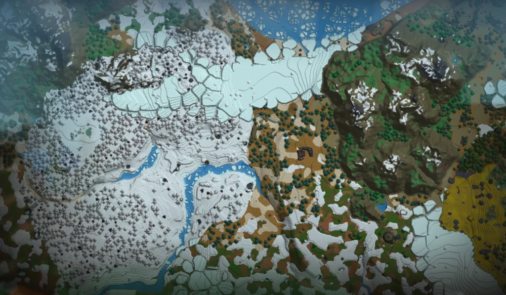 Whisperfront Frontiers biome in Hytale
