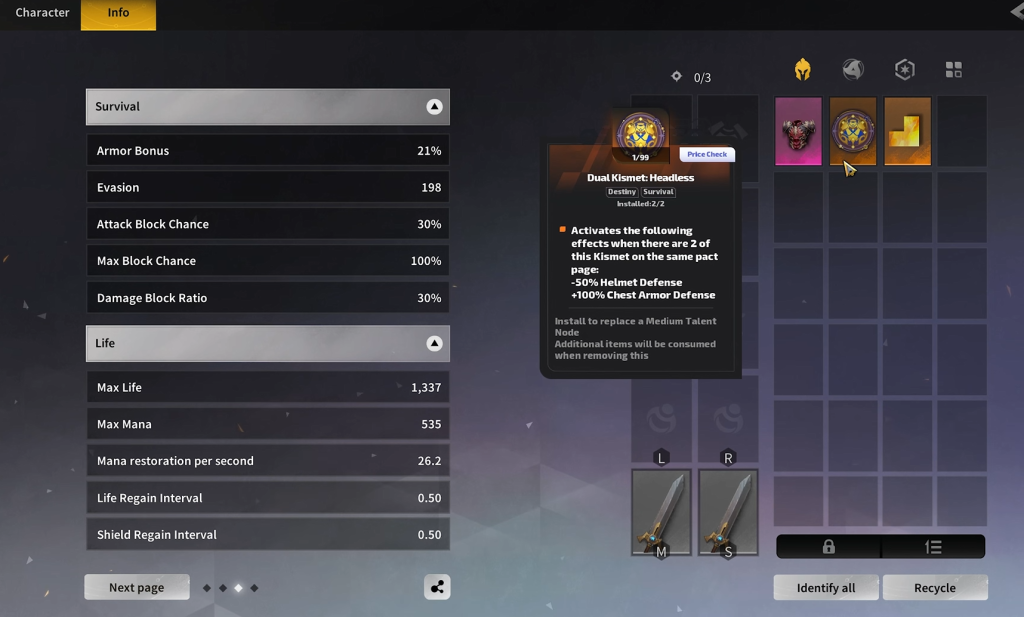 Legendary gear in Torchlight Infinite