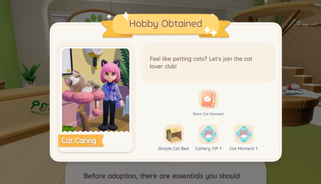 Adopting cats in Heartopia