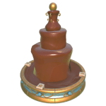 Winter chocolate fountain in DDV