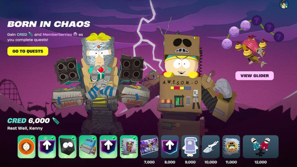 Born in chaos quest rewards in fortntie