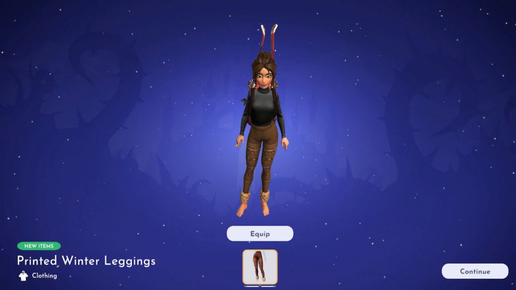 Printed leggings in disney dreamlight valley