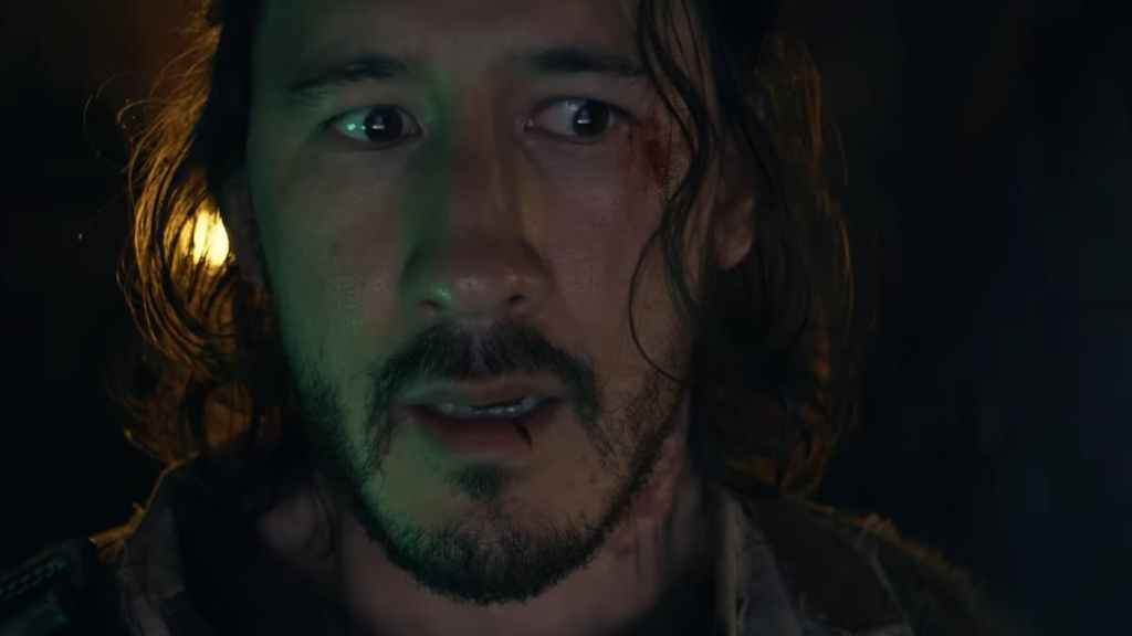 Markiplier playing in the Iron Lung movie.