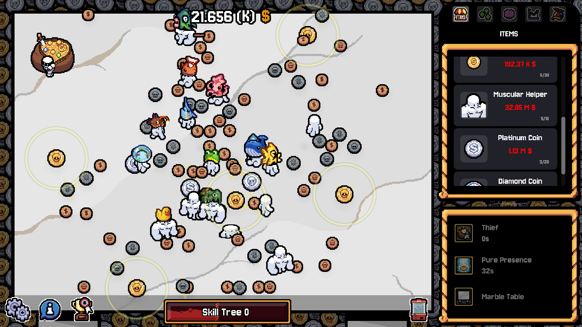 Earning coins in Gambler's Table