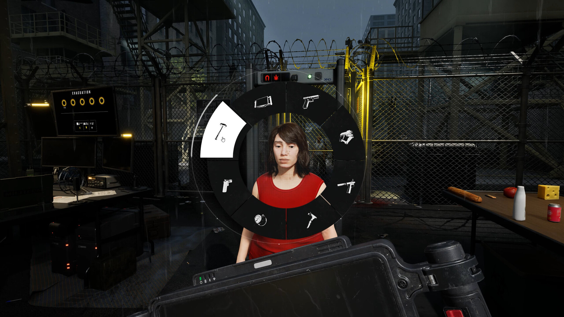 Scanning a survivor in Quarantine Zone The Last check