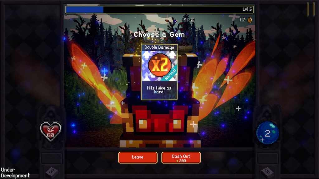 A screenshot of Vampire Crawlers gameplay. 