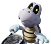 A skeleton turtle, Dry Bones, from Mario tennis Fever
