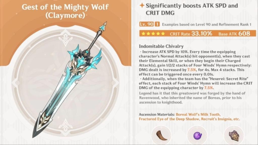 Gest of the Mighty Wolf