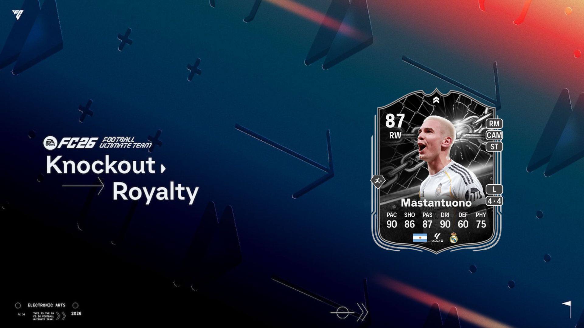 Mastantuono Showdown item in FC 26