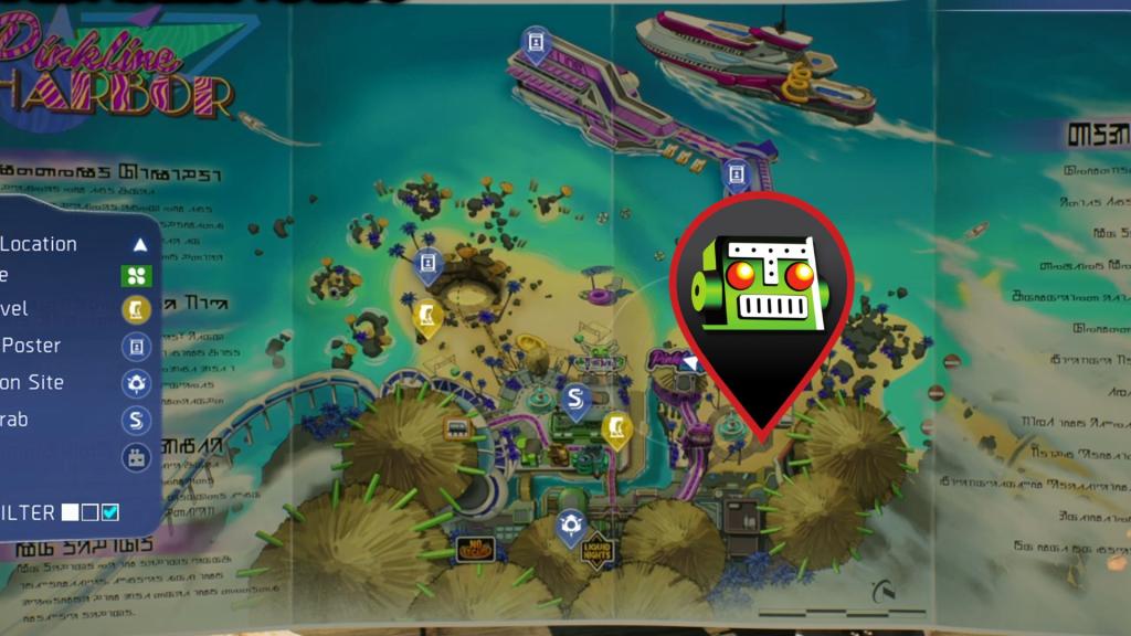 Pinkline Harbor vendor location in High on Life 2