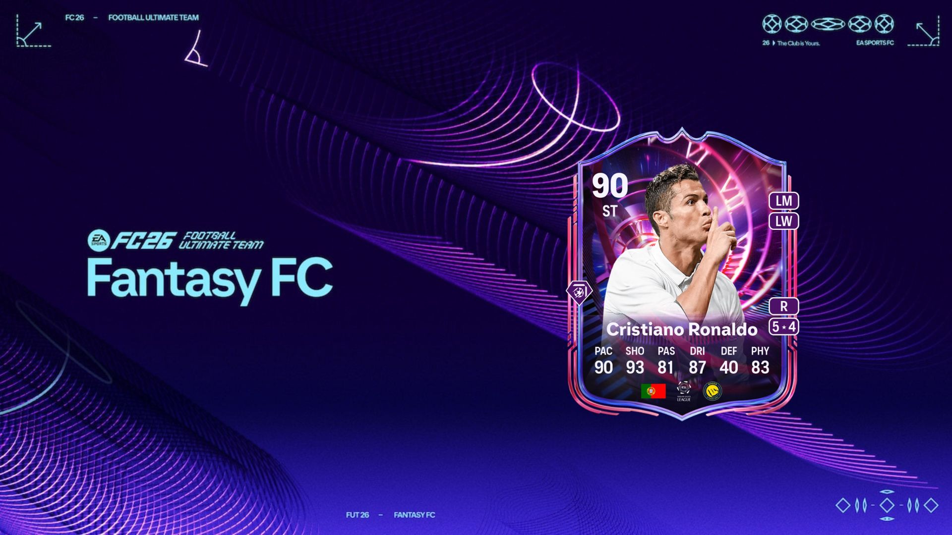 Cristiano Ronaldo Time Warp card in FC 26