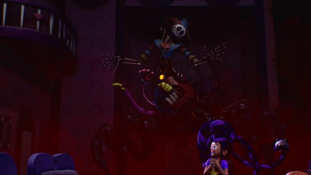 Full body view of Prototype with red smoke around his legs