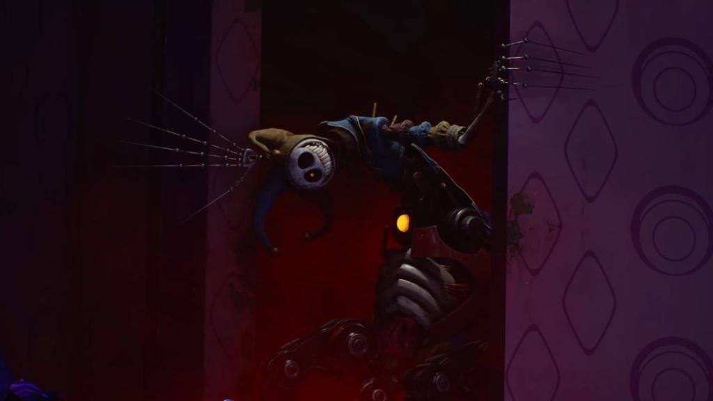 The Prototype's big entrance at Lovebraid's dinner party in Poppy Playtime Chapter 5