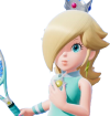 Rosalina, a blond haired woman with a silver crown and light blue shirt.