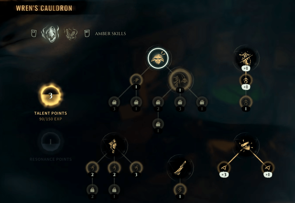 Resetting skills option in Styx Blades of Greed