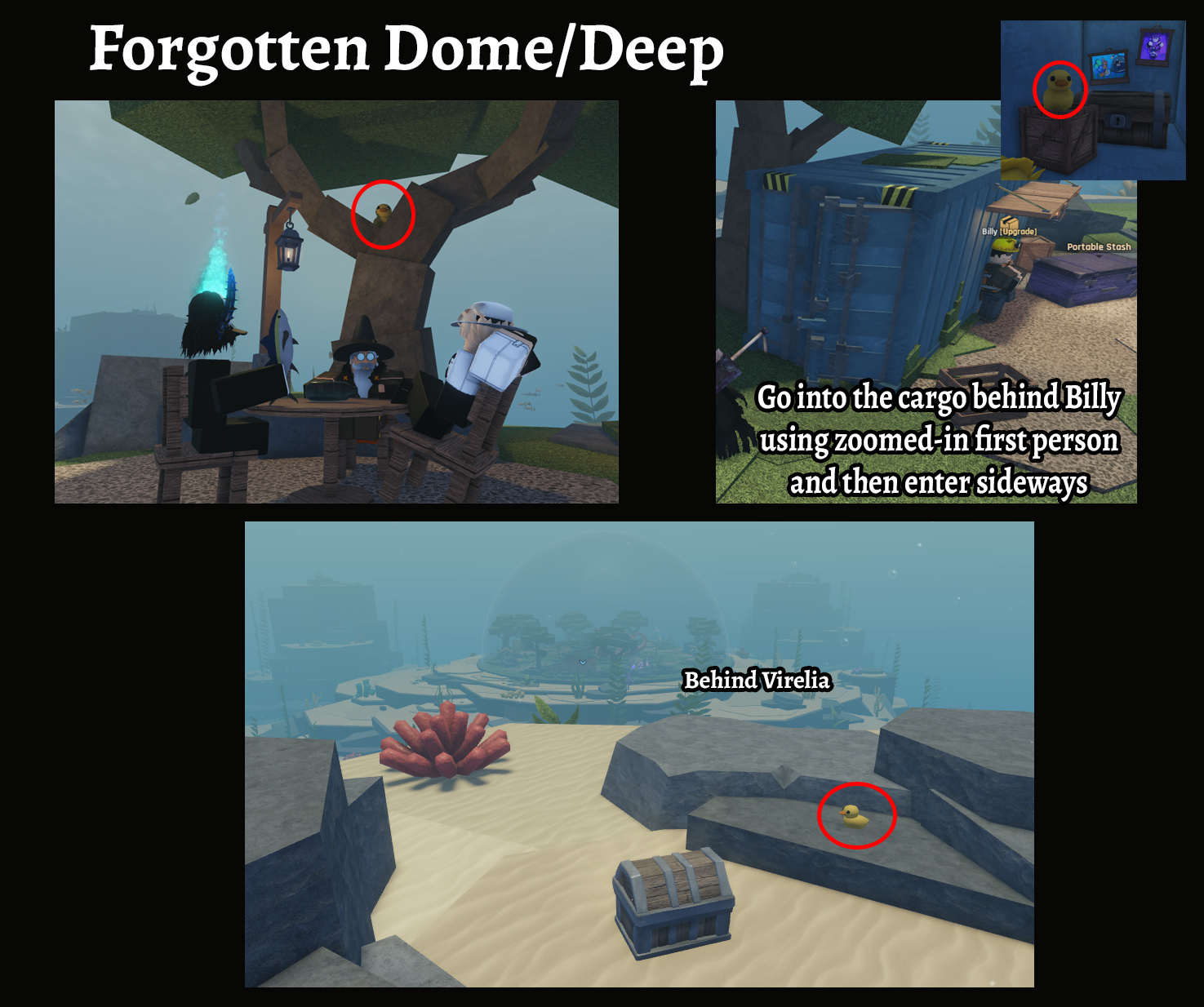 abyss duck locations in forgotten deep