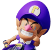 A baby version of Waluigi