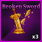 Broken Sword item used to craft the Divine Grail, which is used to spawn Gilgamesh Boss in Sailor Piece Roblox experience.