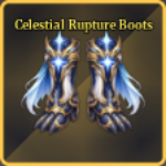Celestial Rupture Boots artifact from Sailor Piece Roblox experience.