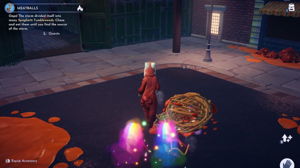 Chasing spaghetti tumbleweed in disney dreamlight valley