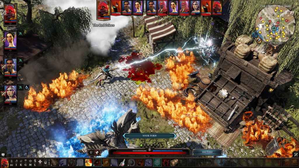 Combat scene in Divinity: Original Sin 2.