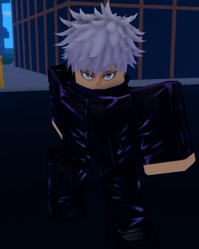 Gojo boss from Sailor Piece Roblox experience.