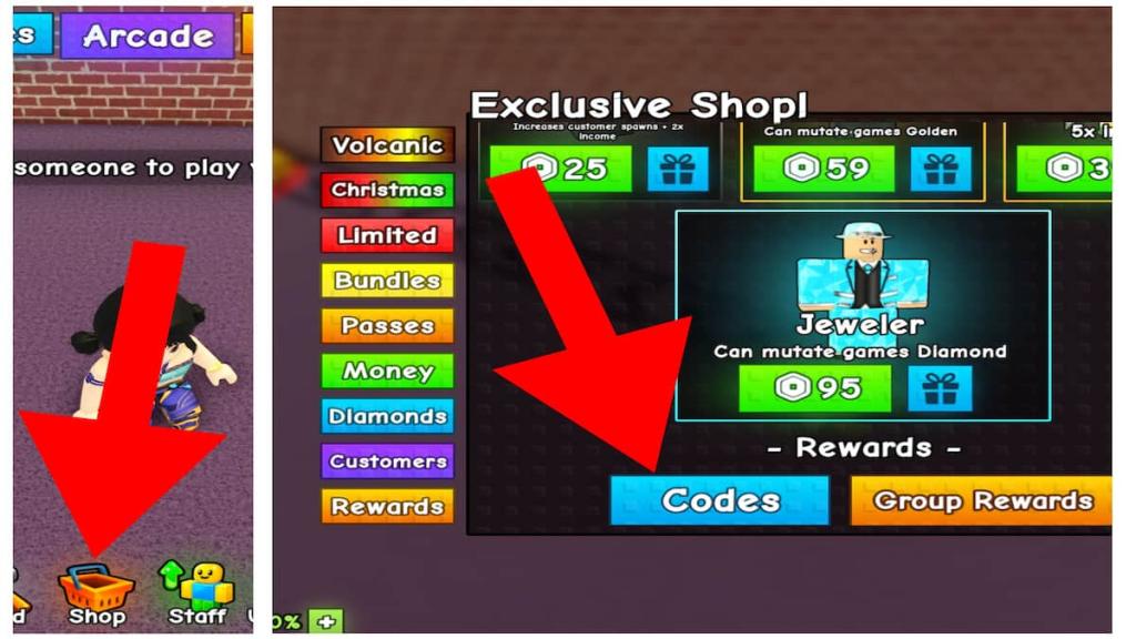 How to redeem Build an Arcade codes.