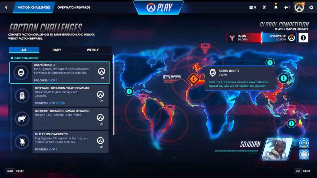 Overwatch Faction Reign of Talon event
