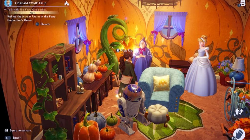 Instant photos on ground in disney dreamlight valley