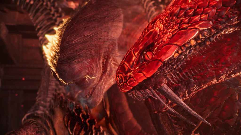 Jakotsu-Baba entering the arena in Nioh 3. 