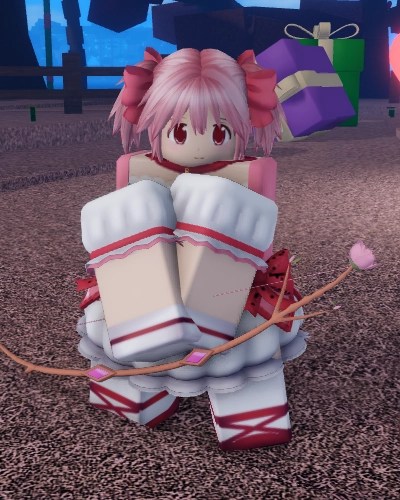 Madoka boss from Sailor Piece Roblox experience.