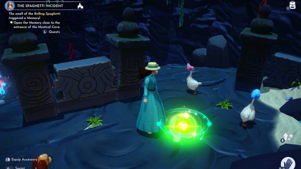 Opening memory in mystical cave in disney dreamlight valley