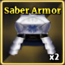 Saber Armor accessory from Sailor Piece Roblox experience.