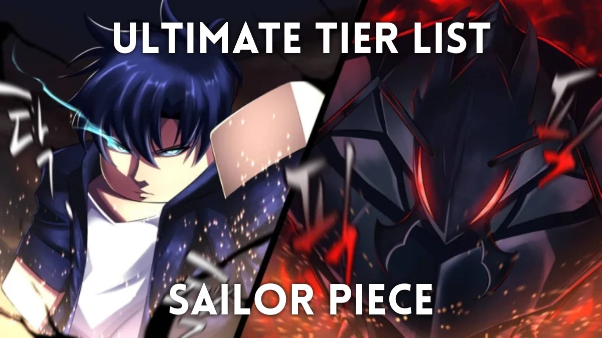 Cover image for the Sailor Piece Fruit, Sword, Melee, Race, Trait, Accessory, anr Rune tier lists.