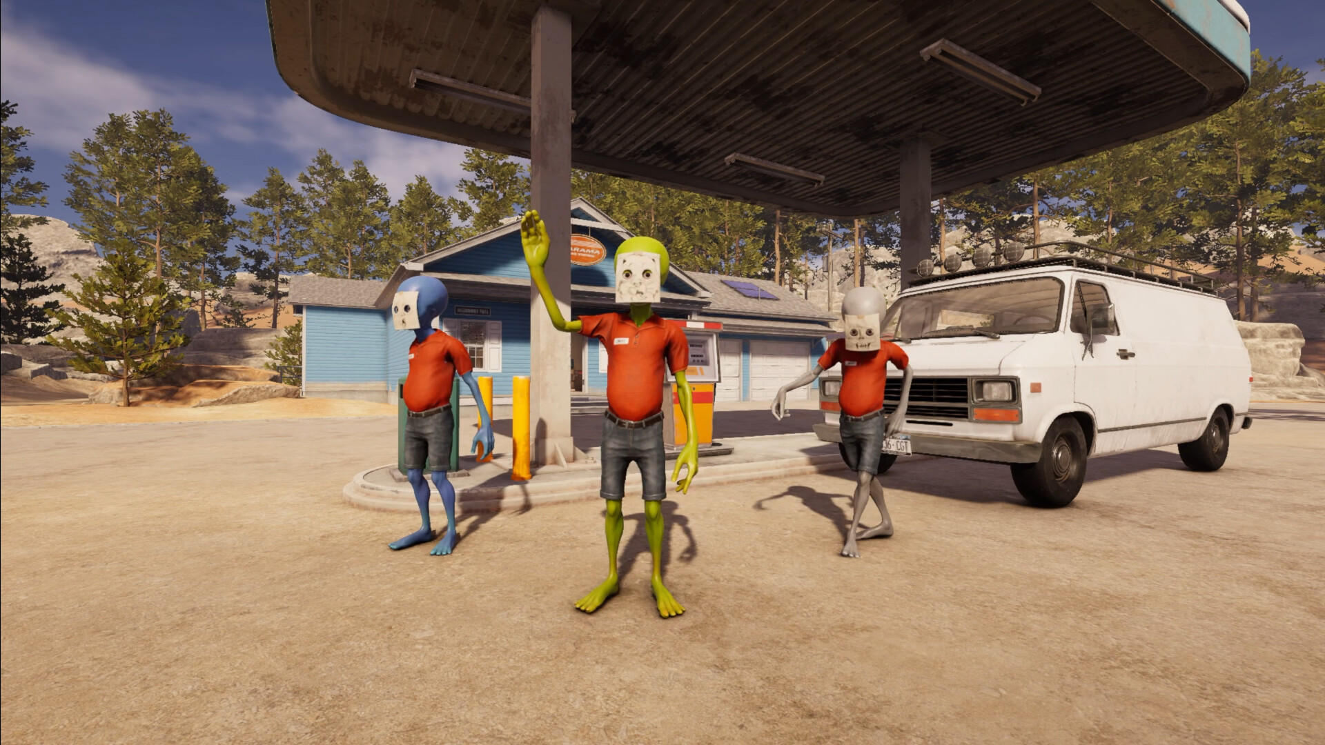 Playing with friends in Roadside Research