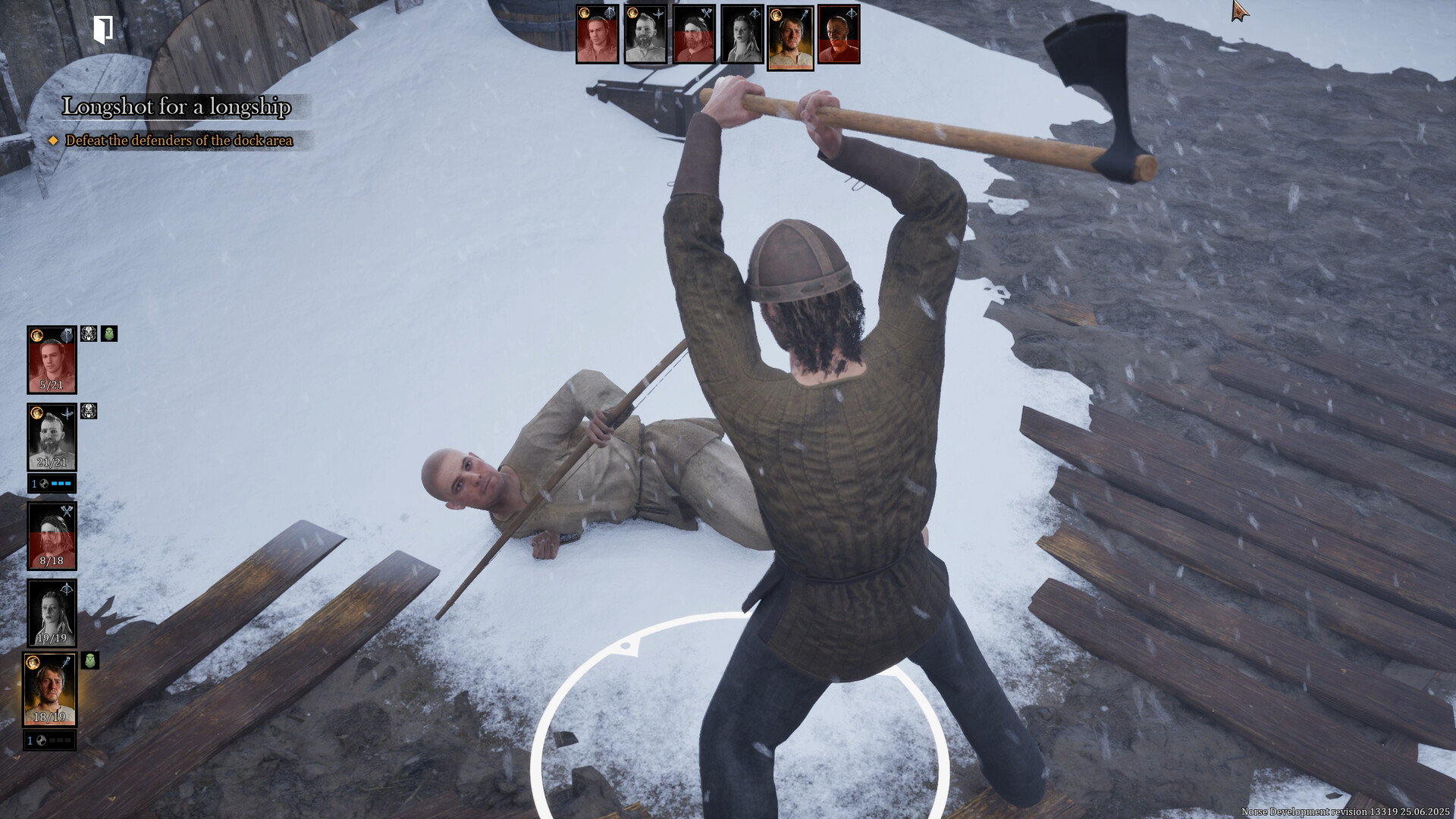 Player attacking an enemy in Norse Oath of Blood