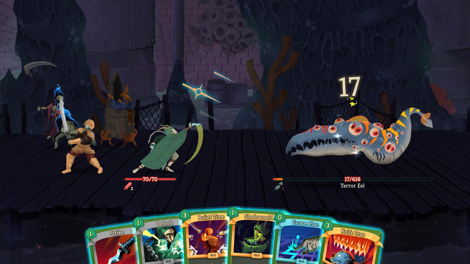 Players fighting enemies in Slay The Spire 2
