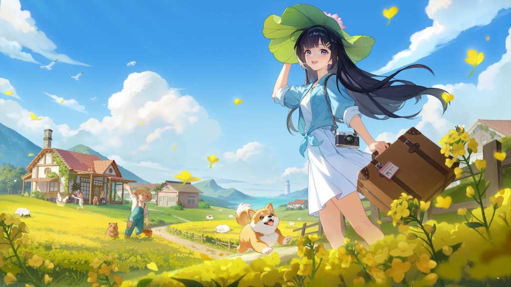 Starsand Island player walking through field