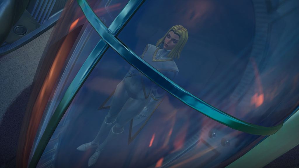 One of the stepford cuckoos in a pod in marvel rivals