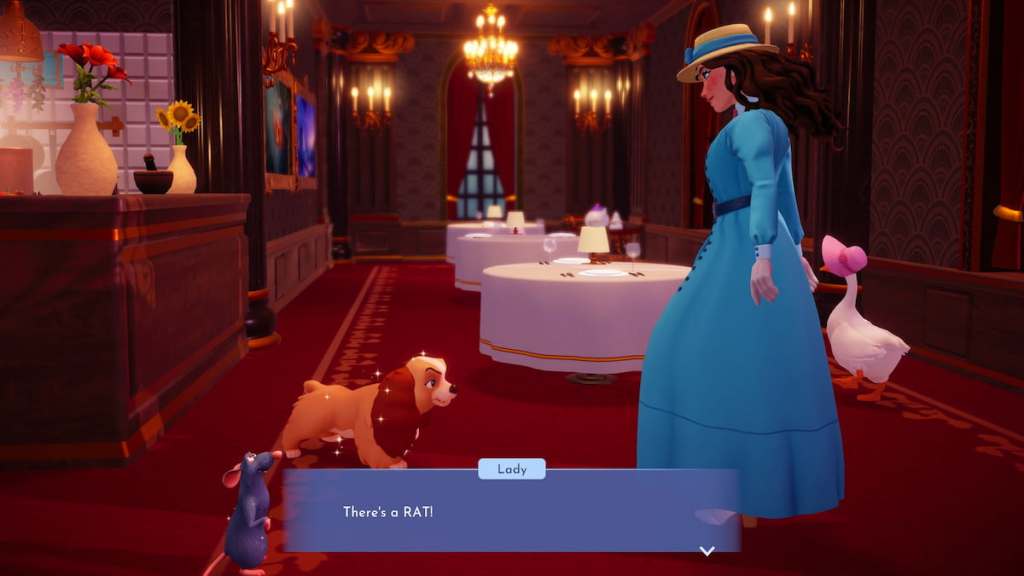 Talking to lady in chez remy in disney dreamlight valley