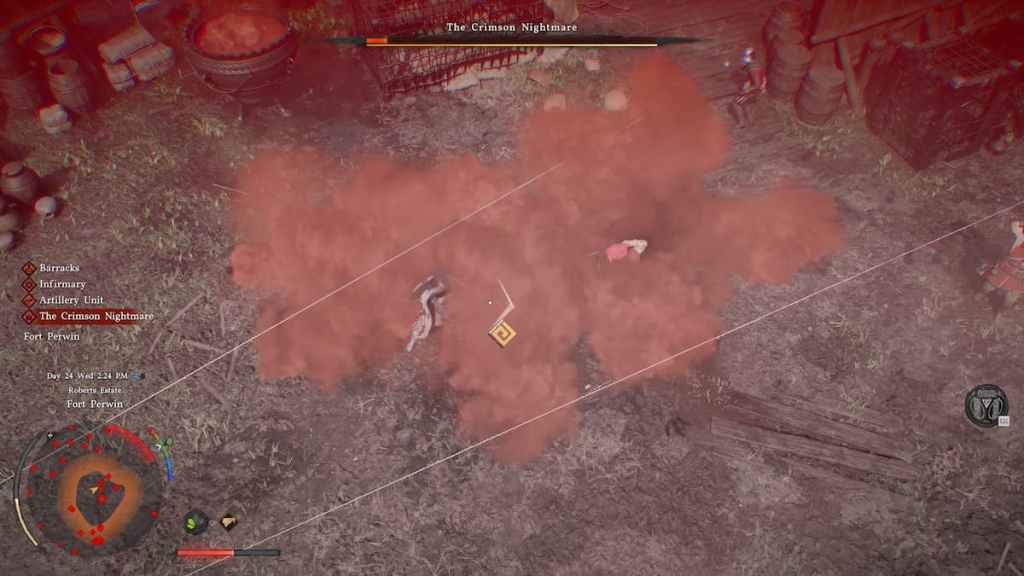 The Crimson Nightmare boss in Crimson Desert. 