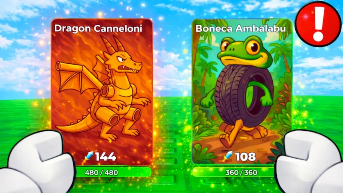 Brainrot Card Battles promo art.