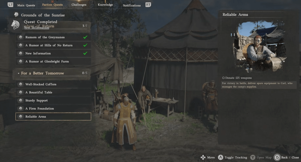 Faction quests in Crimson Desert