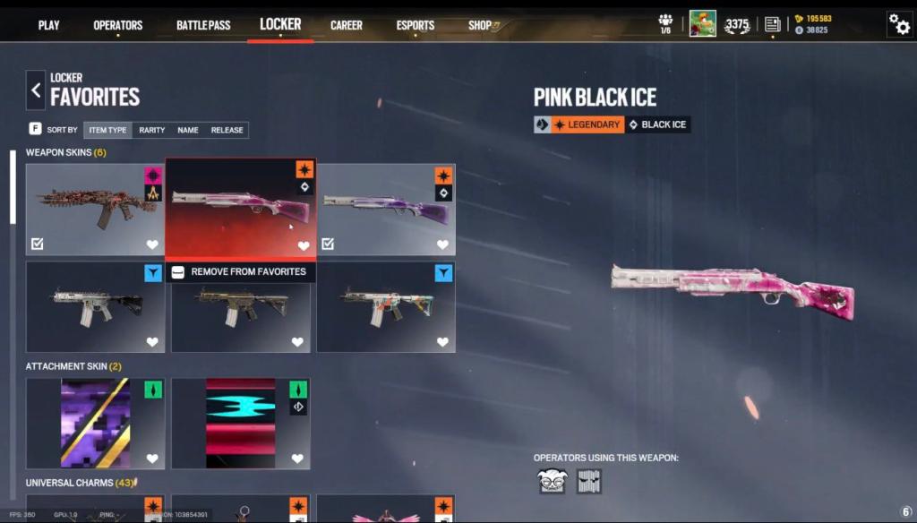 Black Ice Pink skin