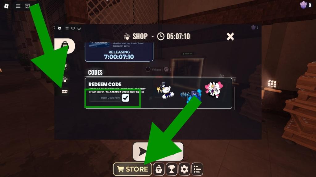 How to redeem Paradox Doors codes