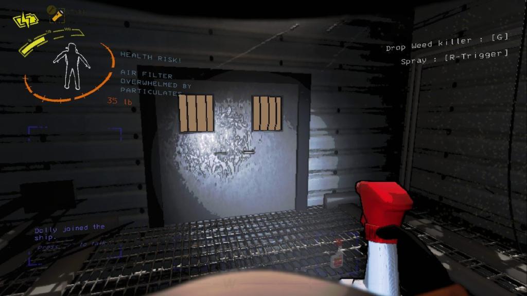 Main entrance cleared from cadaver after using the weed killer