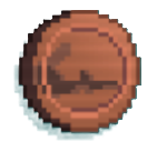 A coin that looks like Mars, the planet. This is the Marsoin from RACCOIN