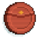 A coin that looks like a red envelope