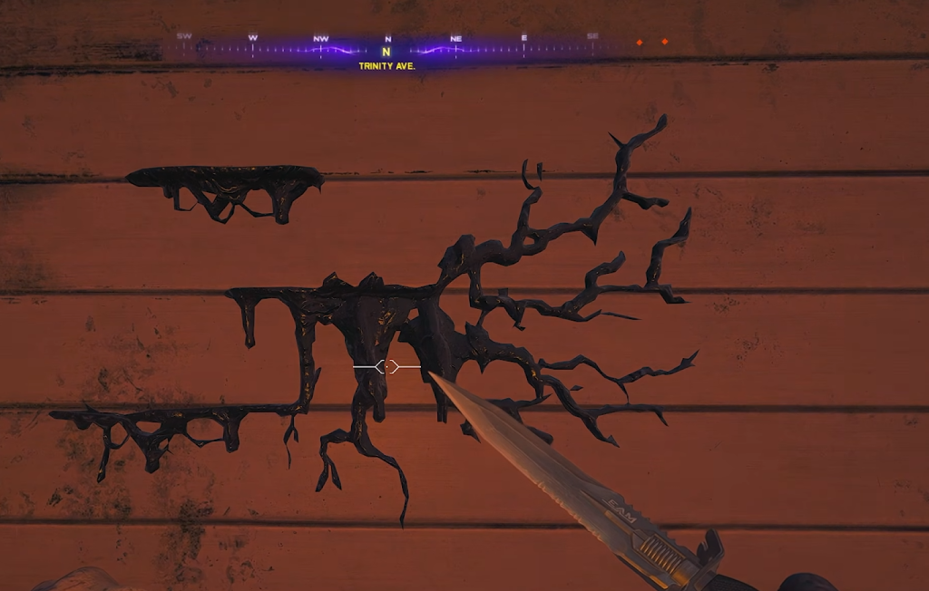 Goo on the walls 
