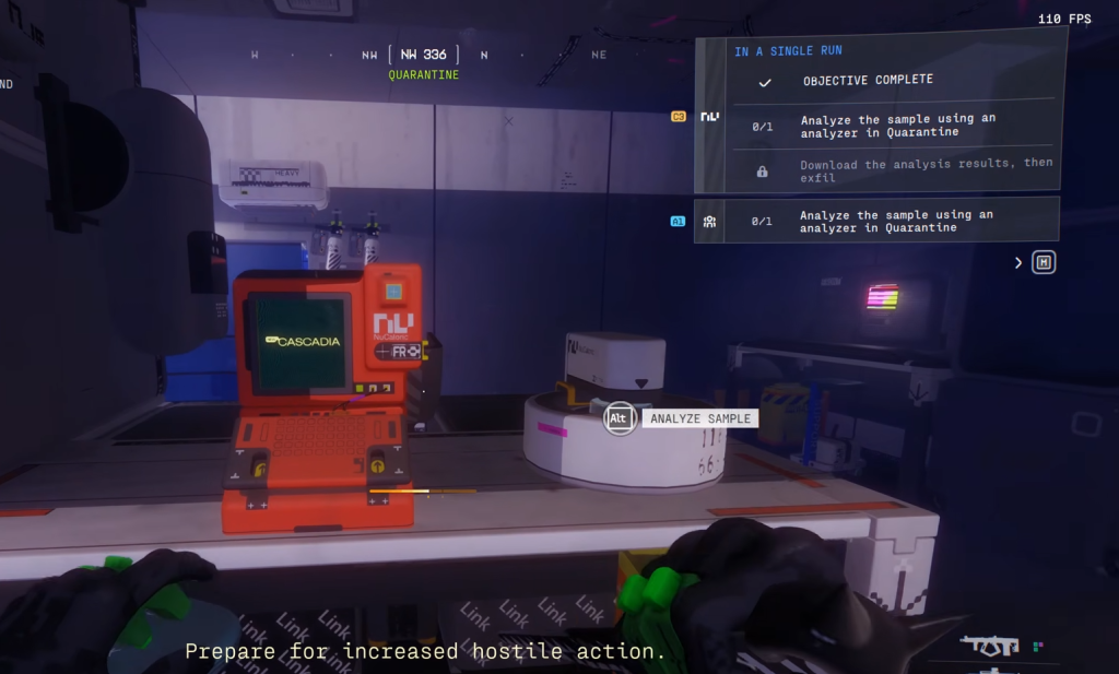 Analyzer in the Quarantine